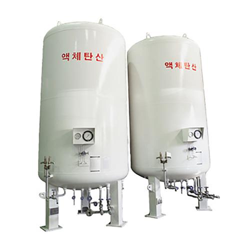 L-CO2 Storage Tank  Vertical Type (Diameter : 1500 ~ 2250mm   Height : 4490 ~ 14761mm)