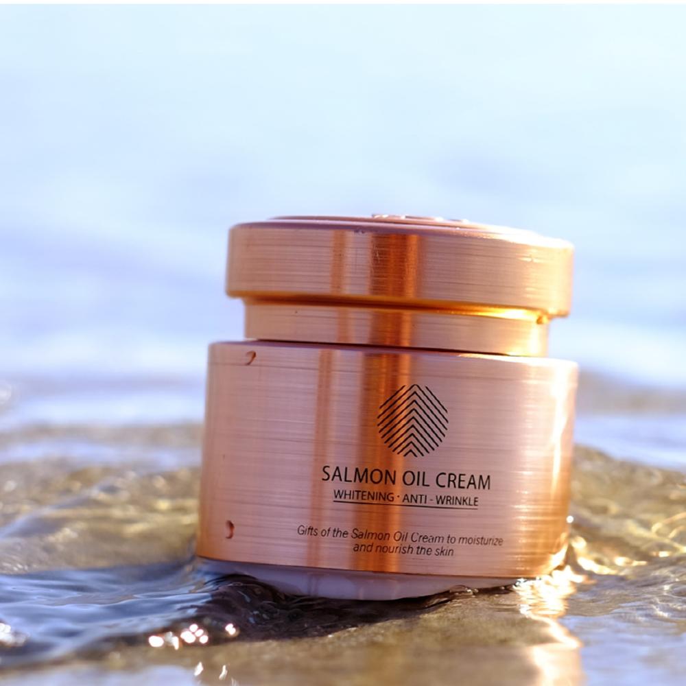 SALMON OIL CREAM, Facial Moisturizing Cream Brightening Anti Wrinkle