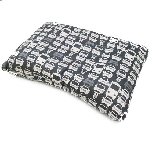 Functional cotton pillow to be cleaned entirely to bacteria in internal roll pillow - Black