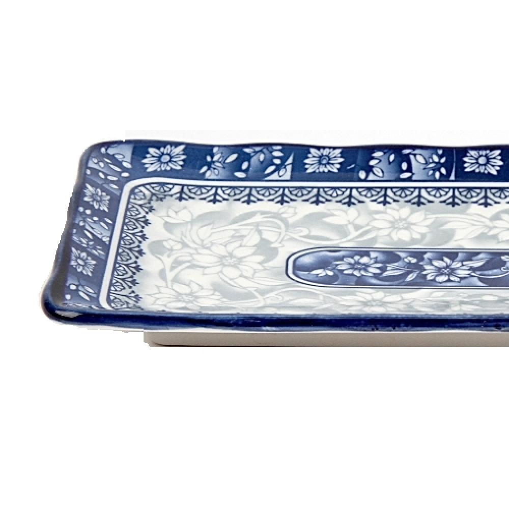 centaurea cobalt-gray rectangle plate