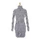 detail image1 op4071 Turtleneck Corrugated Knit Dress