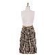 detail image1 op4006 Belt construction Polar neck knit and check pattern skirt set two piece set