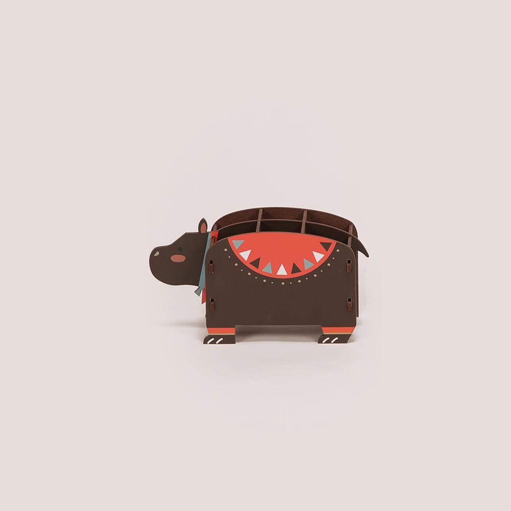 HIZOO Zoo Box Pencil Makeup Brush Pen Holder