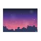 full image Sticky design black board the night sky