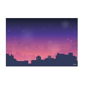 Sticky design black board the night sky