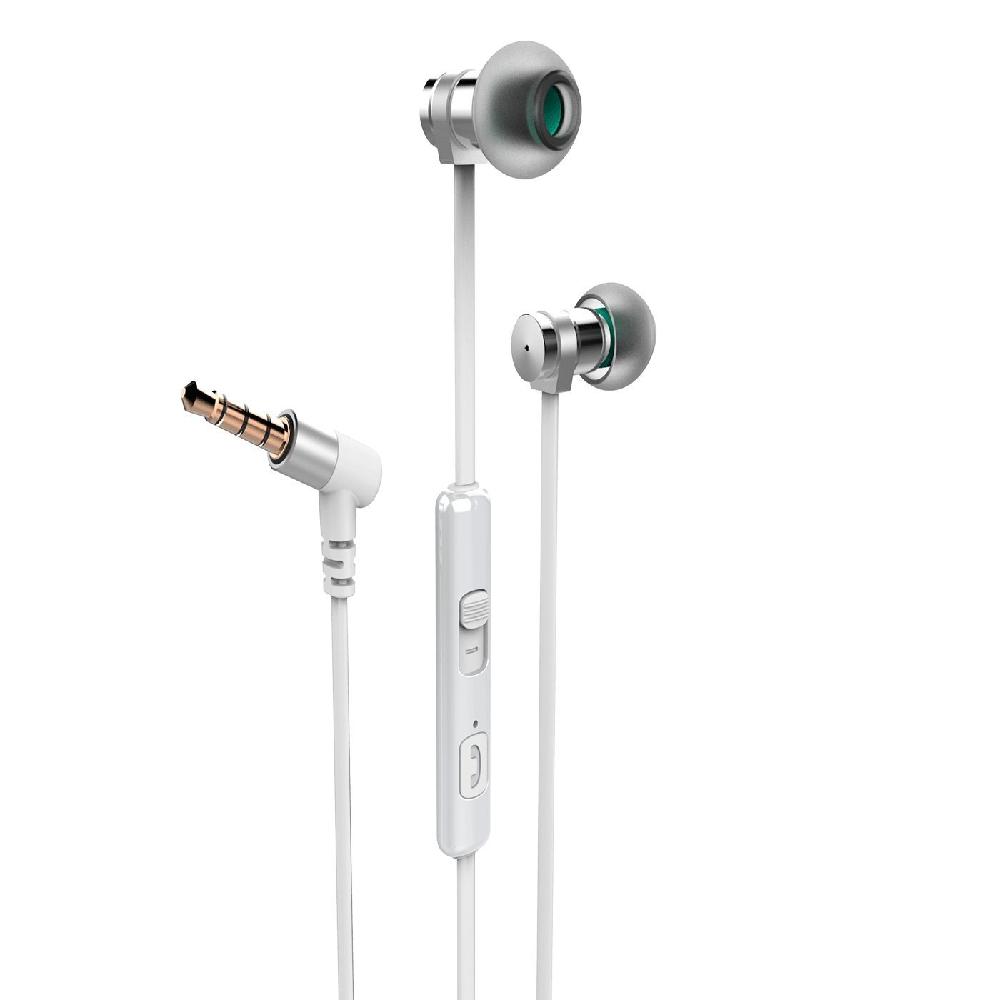 EARMAC MSE-01 Earphone Metal Slim Edition In-ear Aluminum Microphone Flat Cable Black
