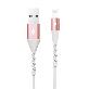 full image EARMAC Protect Lightning Cable (feat. Screw) for Apple Devices 8pin iPhone Black/Metalgray