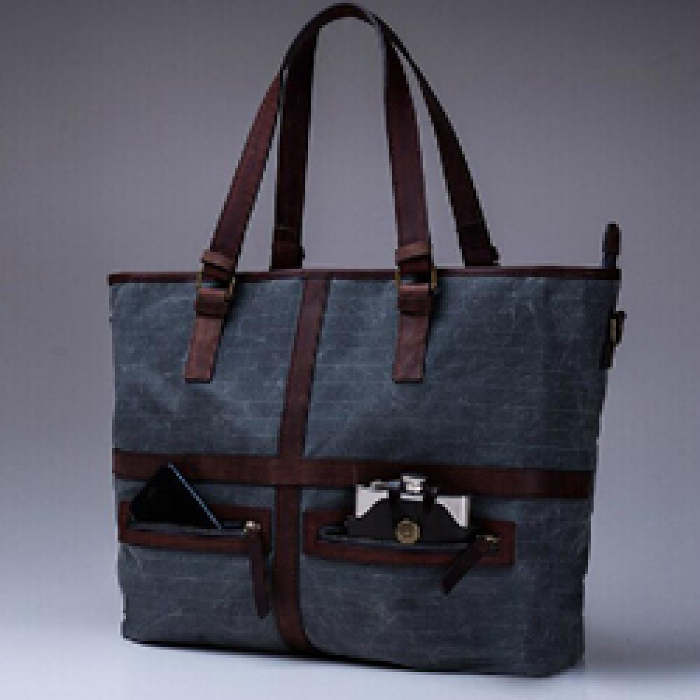 Korea aveloilla Waterproof Briefcase Genuine Leather Men Women Students