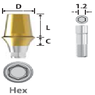 Cemented abutment