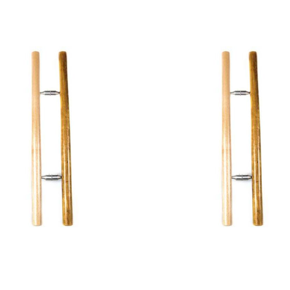 Lacquer wood door handle