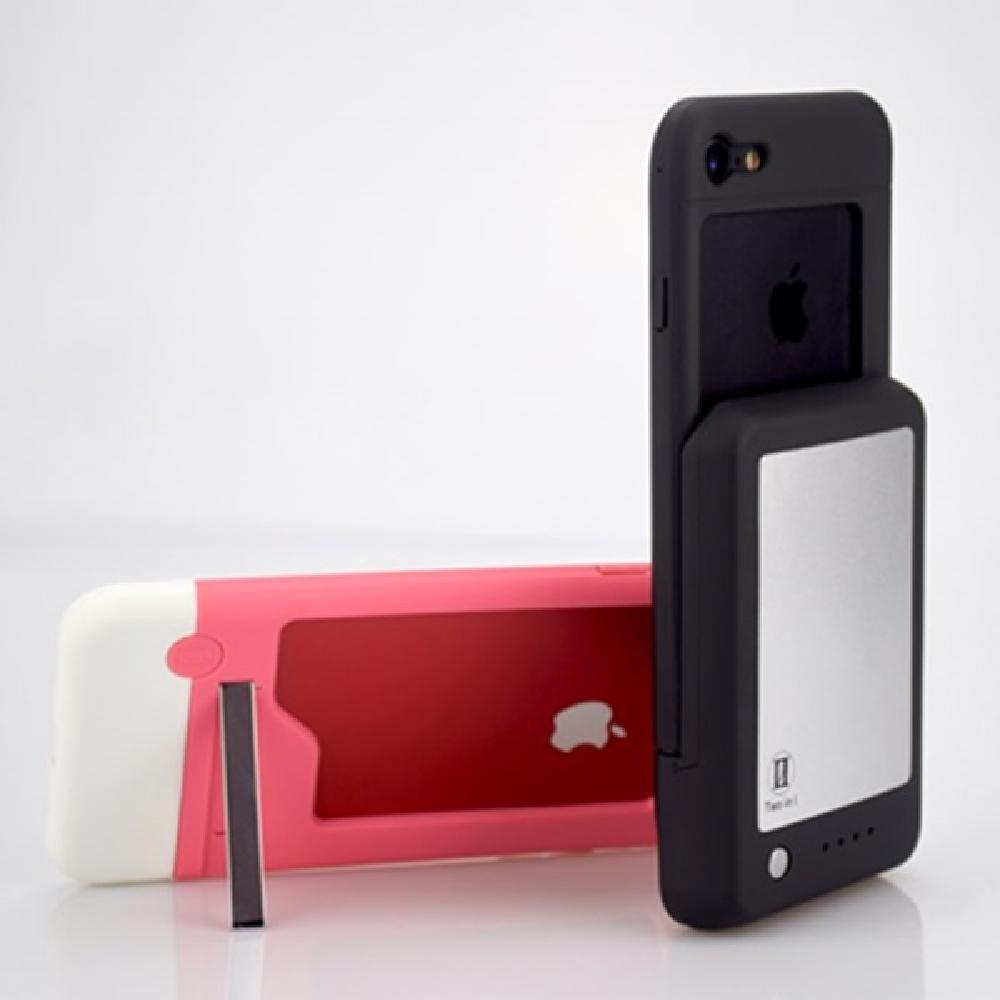 Portable, simultaneous and convenient lithium polymer cell mobile phone case Two in I made in Korea