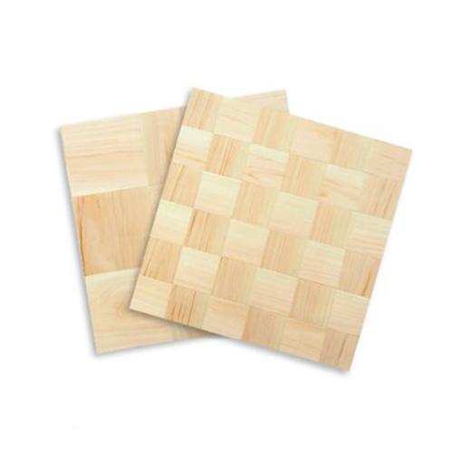 D.I.Y Home Decor Soundproof Heat Insulation Natural Cork Retinispora Mosaic Wallpaper Made in Korea