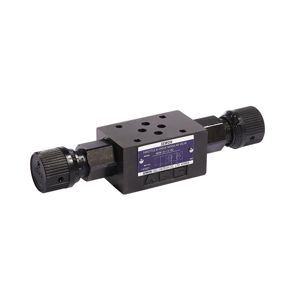 Throttle and Check Modular Valve