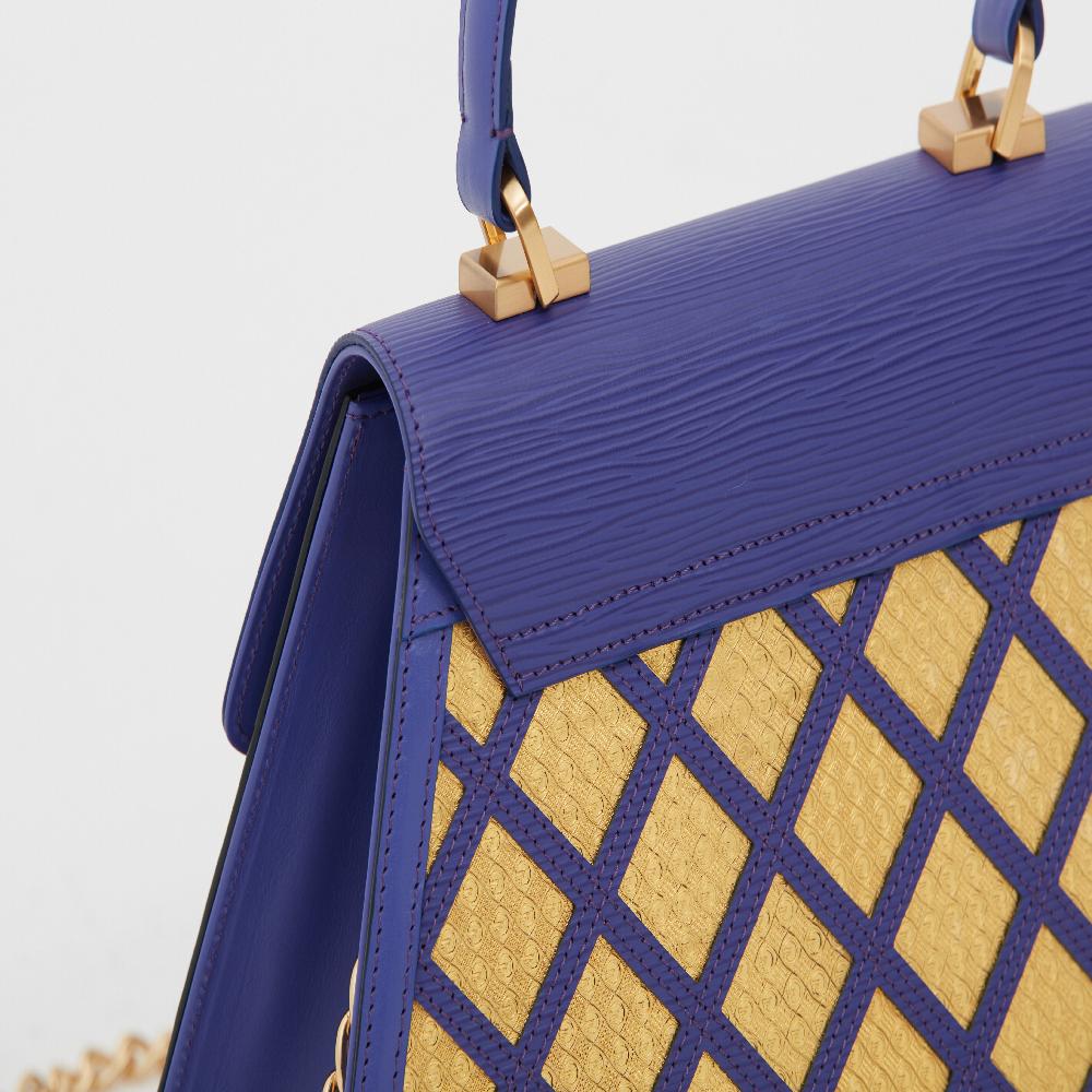 Purity Gold plate/leather handbags