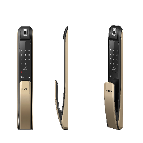 All-in-One Push Pull type door lock with handle (H-7090)