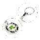 detail image2 Clover Keyring - Fancy Resin Craft Art Pressed Real Four Leaf Clover Key Chain - Black Round Shape