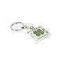 detail image2 Clover Keyring - Fancy Resin Craft Art Pressed Real Four Leaf Clover Key Chain - Square Shape