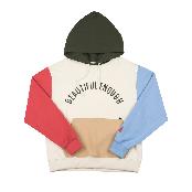 COLOR BLOCK HOOD KHAKI