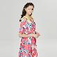 detail image1 L Pink Flower Off Shoulder Dress
