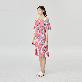 detail image3 L Pink Flower Off Shoulder Dress