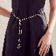 detail image4 Silver embroidery crafted Scarf Necklaces : K151