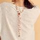 detail image4 Silver embroidery crafted Scarf Necklaces : K330
