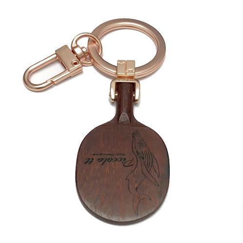 ILLUSIONI PICCOLO TT BLADE Table Tennis Racket Keychain/Key Ring_Burgundy Red