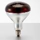 detail image1 JK HEAT PLUS 375W R40 Clear Infrared Heat Bulb Hard Glass 110-120V