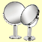 detail image2 HJ-8506M Super deluxe jumbo mirror, Two-sided magnifying mirror