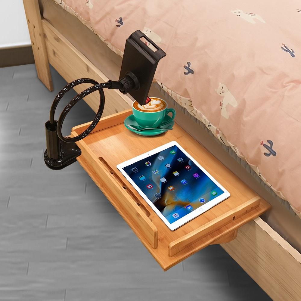 Zencos bedside shelf made of bamboo wood practical with premium quality  for multipurpose