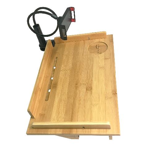 Zencos bedside shelf made of bamboo wood practical with premium quality  for multipurpose