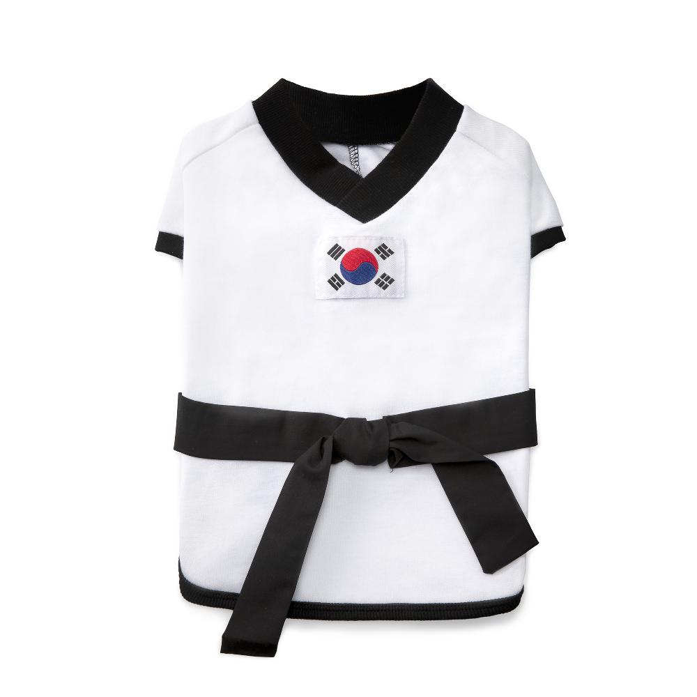 [YOUTHDOG] TAEKWONDO Black Sports Jacket With Waist Strap For Pets
