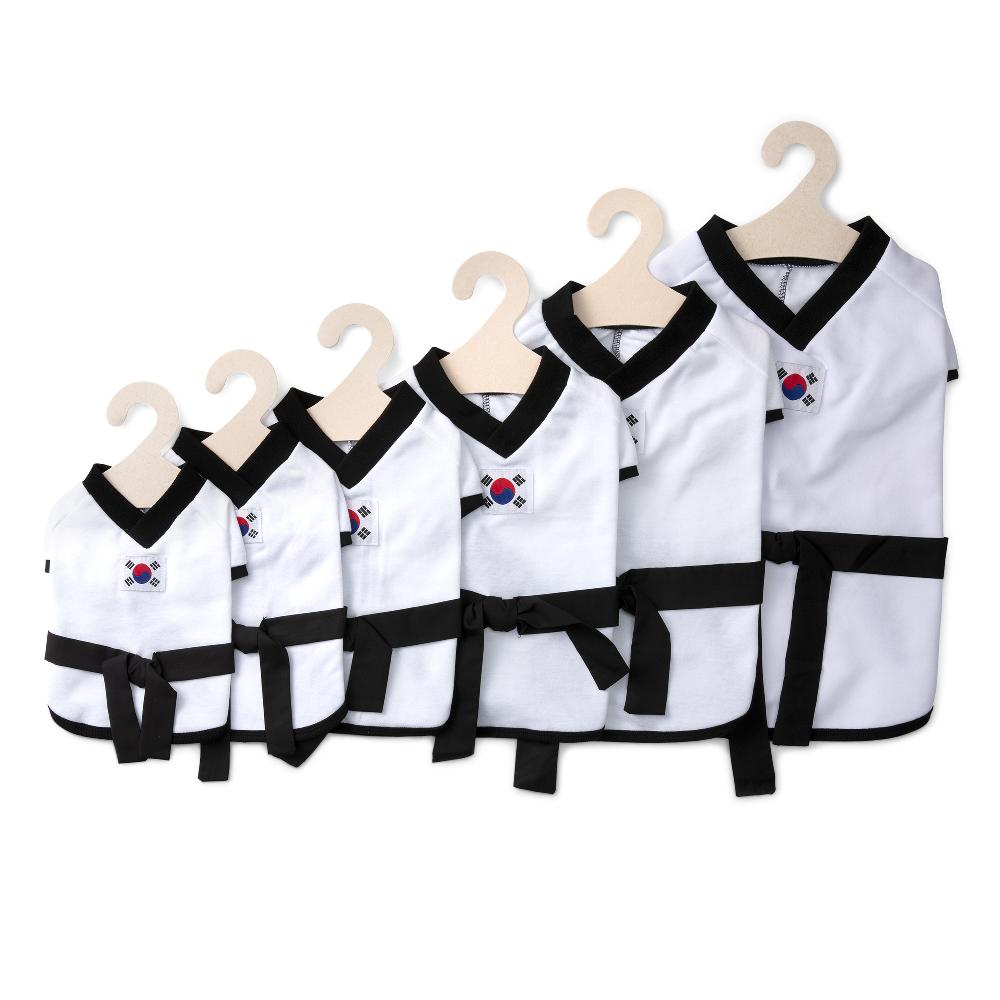 [YOUTHDOG] TAEKWONDO Black Sports Jacket With Waist Strap For Pets