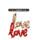 detail image1 Balloon for event and birthday Character love(gold)