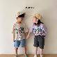 detail image2 Flamingo, palm print short-sleeved T-shirt, Children's clothes, cotton