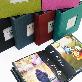 detail image1 Fabric Frame Cover Photo Album 1UP, 5x7 50 Pockets (Wine burgundy)