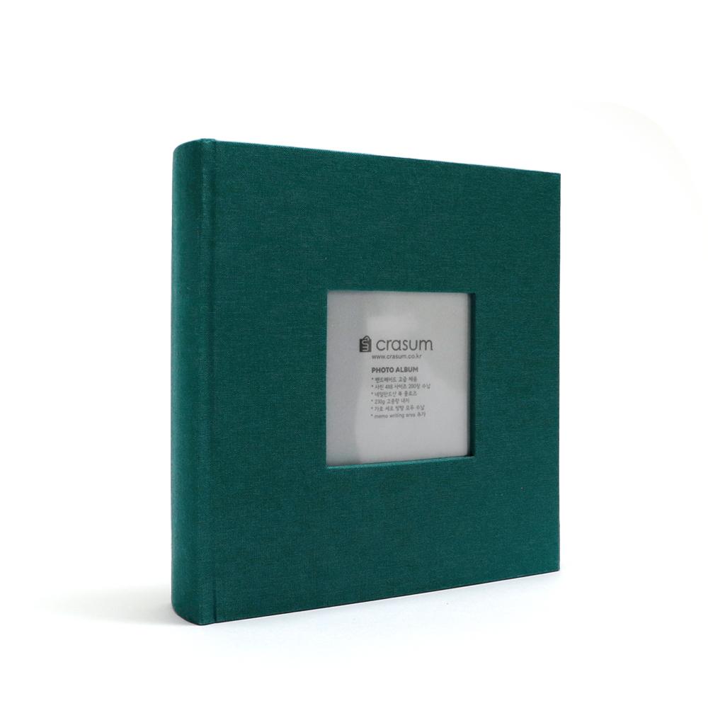 Fabric Frame Cover Photo Album 1UP, 5x7 50 Pockets