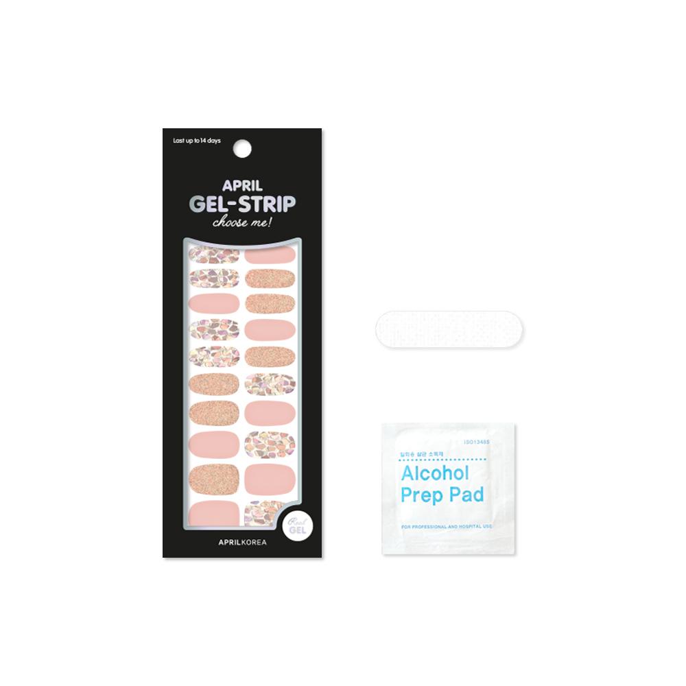 Half moon 3D gel nail sticker