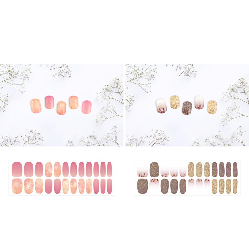Half moon 3D gel nail sticker
