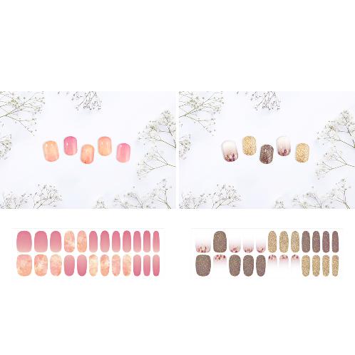 Half moon 3D gel nail sticker