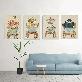 detail image1 Korean Folk Art Frameless Art Print, minhwa drawing Korean art poster for home deco_'Gimyeongsogwado