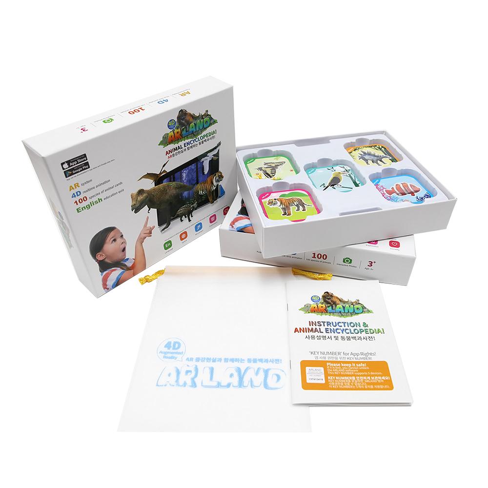duub ARLAND / 4D AR Toy / Animal Encyclopedia / 100 Animal Picture AR Cards BEST