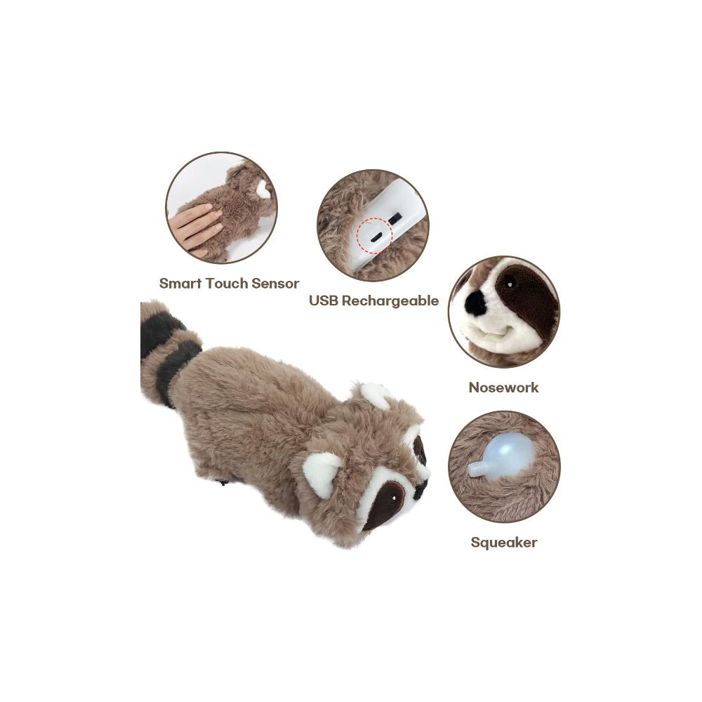 Dancing Raccoon, Moving Cat Kicker Toy, Catnip Toys, Interactive Cat Toys for Cat Exercise, Dog Toys