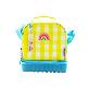 detail image1 oddbi Happy Checkered 2-Tier Insulation Cooler Bag - pink