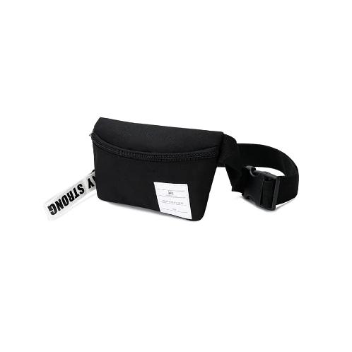 IDEORA Hip Sack Bag | Waist Bag Big Hip Sack Travel, Hiking, Simple Black