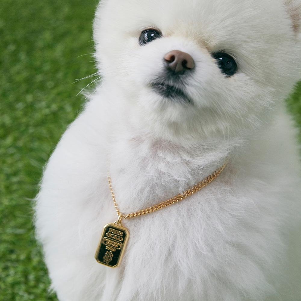 Gold Bar Flex Necklace Gold XXS