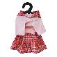 full image Rora Check Sailor One-piece (Red / M size)