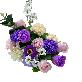 detail image2  Soap Flower Carnations Center Piece  L (Lavender)