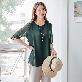 detail image1 Madam Grace Chiffon Blouse GREEN