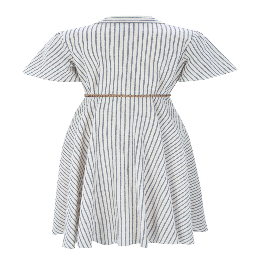 Carina Stripe Linen Long Dress